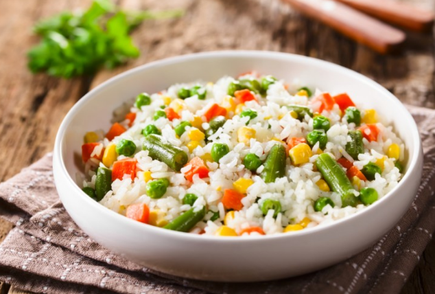 Rice with vegetables for diabetics