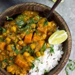 A bowl of Sweet Potato and Chickpea Curry